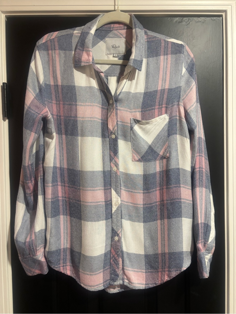Rails Women's Plaid Button-Down Shirt - Pink, Blue & White